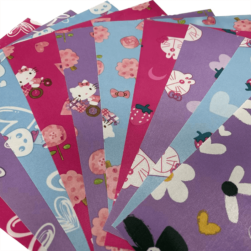 Tryckt satintyg med PVC -beläggning