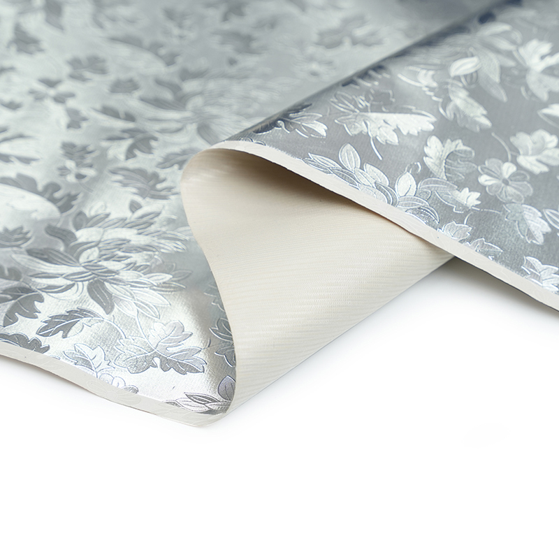 Följare mönster silverläder för väska