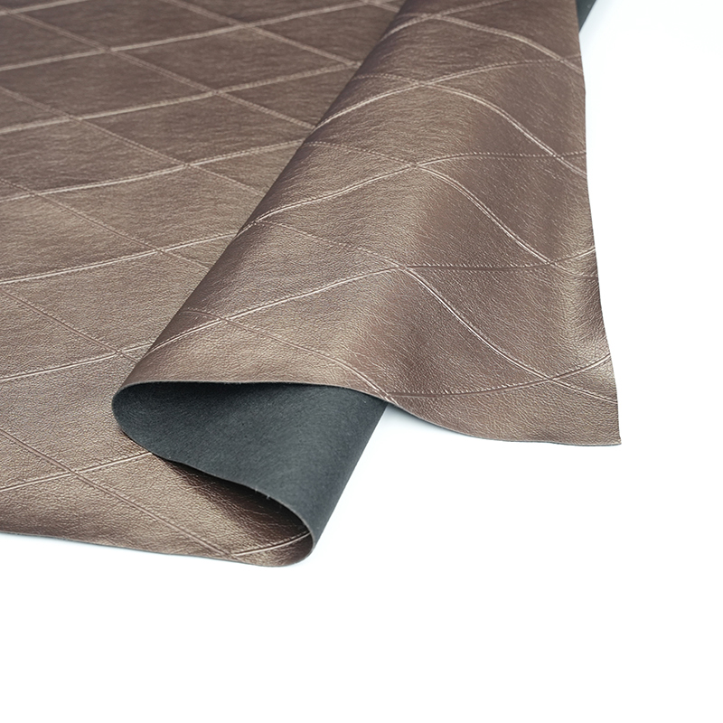 Glänsande guld diamant PVC läder för dekoration